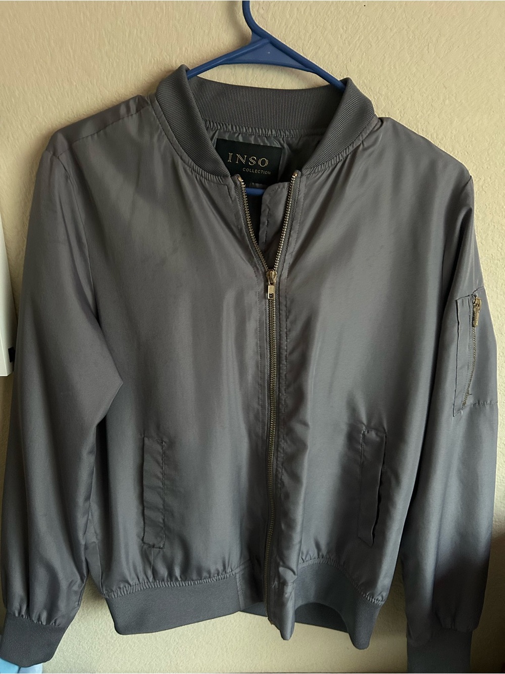Gray Bomber Jacket